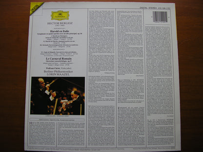 BERLIOZ: HAROLD IN ITALY / LE CARNIVAL ROMAIN   MAAZEL / BERLIN PHILHARMONIC   415 109