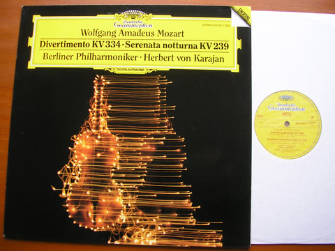 MOZART: SERENATA NOTTURNA / DIVERTIMENTO K 334      KARAJAN / BERLIN PHILHARMONIC    429 375