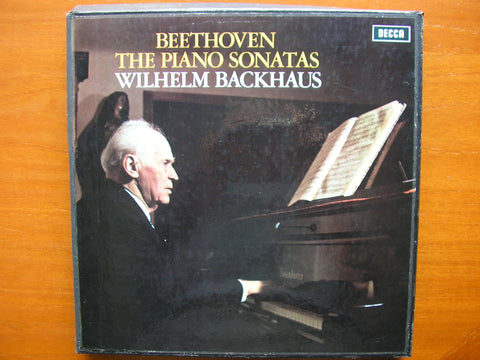 BEETHOVEN: THE COMPLETE PIANO SONATAS    WILHELM BACKHAUS    SXLA 6452 - 6461  10 LP SET