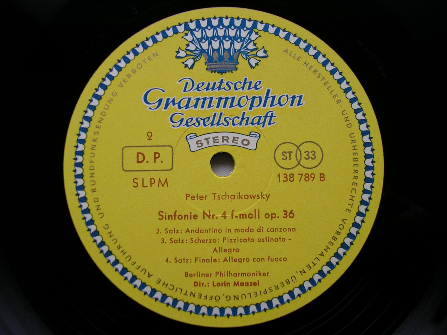 TCHAIKOVSKY: SYMPHONY No. 4   MAAZEL / BERLIN PHILHARMONIC   138 789