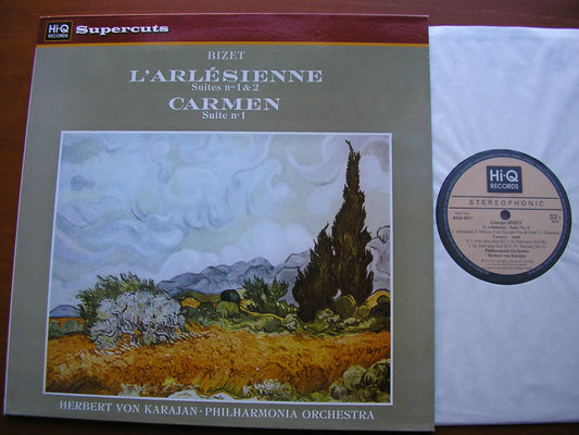 BIZET: L'ARLESIENNE Suites Nos. 1 & 2 / CARMEN Suite No. 1    KARAJAN / PHILHARMONIA   HIQLP027