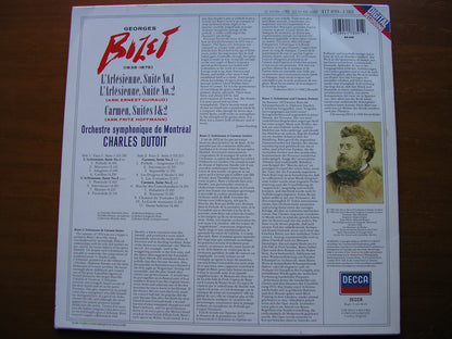 BIZET: L'ARLESIENNE SUITES Nos. 1 & 2 / CARMEN Suites Nos. 1 & 2    DUTOIT / MONTREAL SYMPHONY    417 839