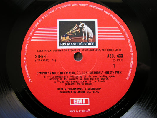 BEETHOVEN: SYMPHONY No. 6 'Pastoral'   CLUYTENS / BERLIN PHILHARMONIC   ASD 433