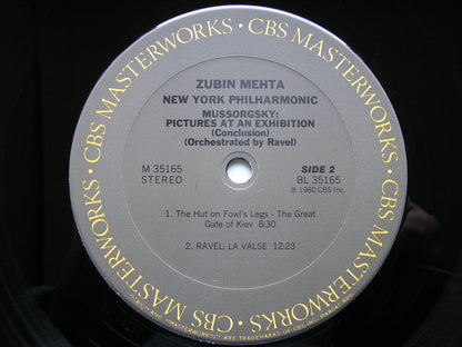 MUSSORGSKY: PICTURES AT AN EXHIBITION / RAVEL: LA VALSE   MEHTA / NEW YORK PHILHARMONIC  M35165