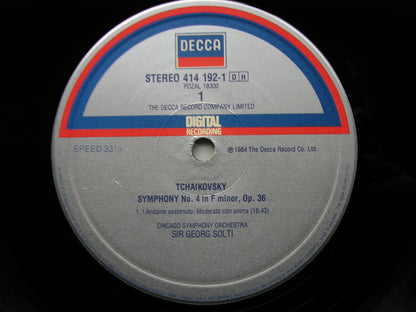 TCHAIKOVSKY: SYMPHONY No. 4    SOLTI / CHICAGO SYMPHONY   414 192