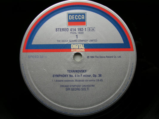 TCHAIKOVSKY: SYMPHONY No. 4    SOLTI / CHICAGO SYMPHONY   414 192