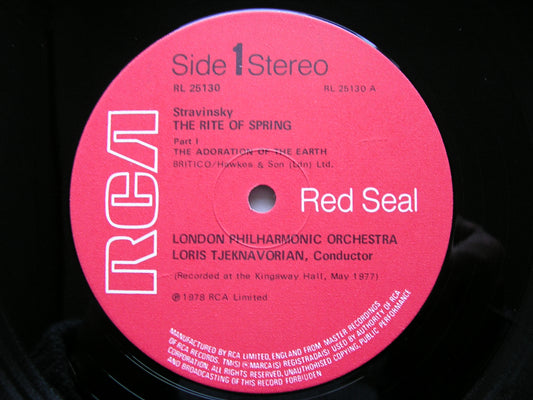 STRAVINSKY: THE RITE OF SPRING   TJEKNAVORIAN / LONDON PHILHARMONIC   RL 25130