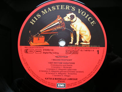 GERSHWIN: SECOND RHAPSODY / MUSIC FOR TWO PIANOS   KATIA & MARIELLE LABEQUE   EL 749752