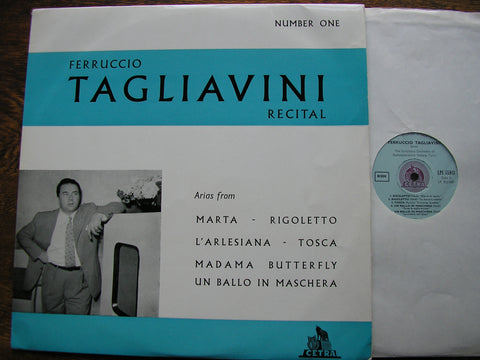 FERRUCCIO TAGLIAVINI SINGS OPERA ARIAS BY VERDI/CILEA/PUCCINI/FLOTOW    LPC 55013