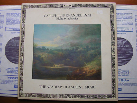 BACH C P E: EIGHT SYMPHONIES    THE ACADEMY OF ANCIENT MUSIC / HOGWOOD    DSLO 557 - 558