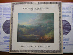 C P E BACH: EIGHT SYMPHONIES    THE ACADEMY OF ANCIENT MUSIC / HOGWOOD    DSLO 557 - 558