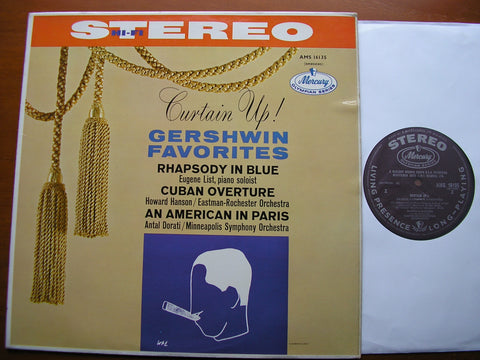 GERSHWIN: RHAPSODY IN BLUE / AN AMERICAN IN PARIS / CUBAN OVERTURE   LIST / HANSON / DORATI / EASTMAN-ROCHESTER SYMPHONY / MINNEAPOLIS SYMPHONY   AMS 16135