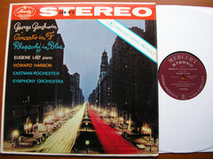 GERSHWIN: RHAPSODY IN BLUE / CONCERTO in F  EUGENE LIST / EASTMAN-ROCHESTER SYMPHONY / HANSON   SR 90002