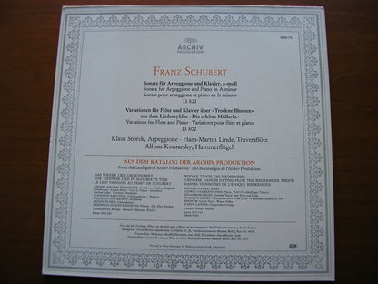 SCHUBERT: ARPEGGIONE SONATA / VARIATIONS    STORCK / LINDE / KONTARSKY   2533 175
