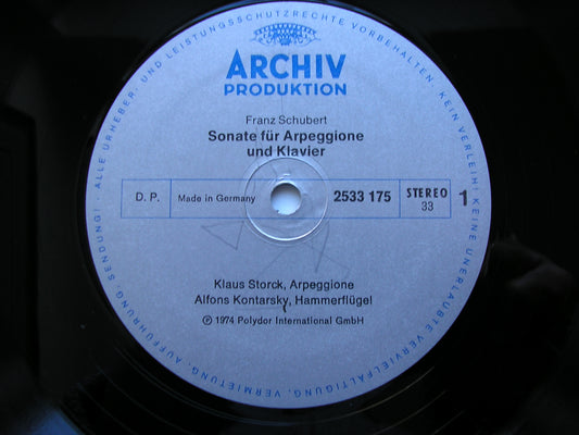 SCHUBERT: ARPEGGIONE SONATA / VARIATIONS    STORCK / LINDE / KONTARSKY   2533 175