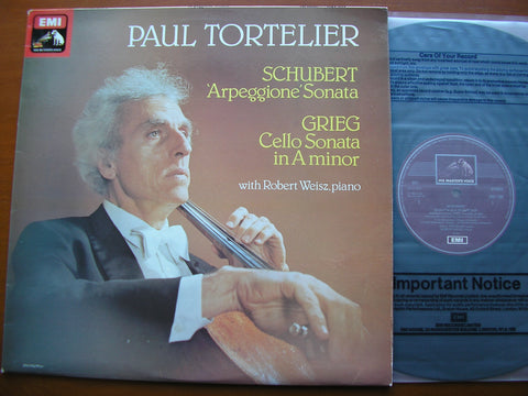 SCHUBERT: ARPEGGIONE SONATA / GRIEG: CELLO SONATA Op. 36    TORTELIER / WEISZ   HQS 1398