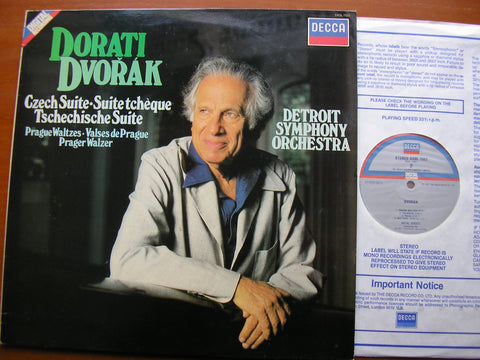 DVORAK: CZECH SUITE / PRAGUE WALTZES / POLONAISE / NOCTURNE    DORATI / DETROIT SYMPHONY   SXDL 7522