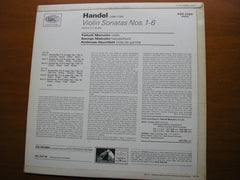 HANDEL: SIX SONATAS FOR VIOLIN / VIOLA DA GAMBA / HARPSICHORD   MENUHIN / GAUNTLETT / MALCOLM     ASD 2384