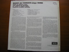 MARIO DEL MONACO SINGS VERDI    MONTE CARLO OPERA ORCHESTRA / RESCIGNO   SXL 6429