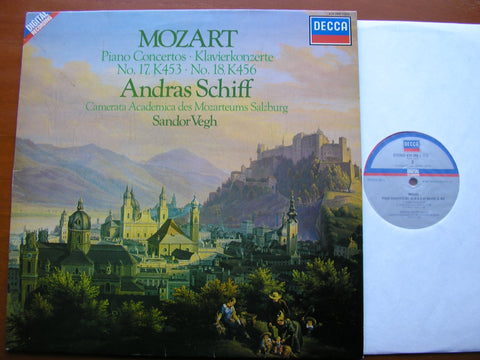 MOZART: PIANO CONCERTOS Nos. 17 & 18     ANDRAS SCHIFF / CAMERATA ACADEMICA / SANDOR VEGH    414 289