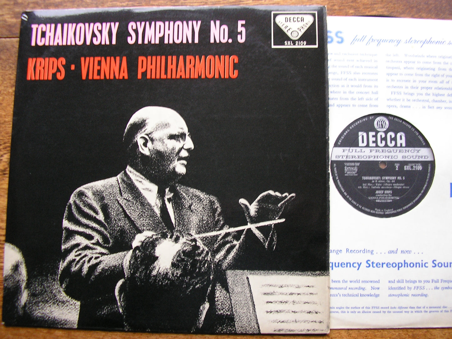 TCHAIKOVSKY: SYMPHONY No. 5    KRIPS / VIENNA PHILHARMONIC   SXL 2109