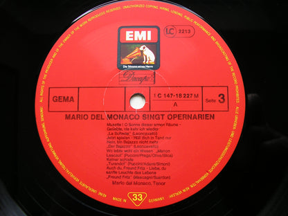 MARIO DEL MONACO SINGS OPERA ARIAS     MILAN SYMPHONY / QUADRI / BENINTENDE-NEGLIA   2LP   147 18226/7