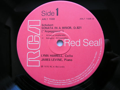 SCHUBERT: ARPEGGIONE SONATA / MENDELSSOHN: SONATA Op. 58     HARRELL / LEVINE   ARL1 - 1568