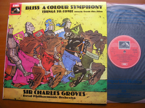 BLISS: THINGS TO COME / A COLOUR SYMPHONY  GROVES / RPO  ASD 3416