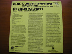 BLISS: THINGS TO COME / A COLOUR SYMPHONY  GROVES / RPO  ASD 3416