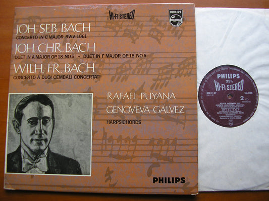 BACH JS / JC / WF: HARPSICHORD CONCERTOS & DUETS   PUYANA / GALVEZ / CLARION CONCERTS ORCHESTRA / JENKINS    SAL 3486