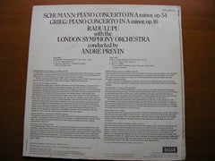 GRIEG: PIANO CONCERTO / SCHUMANN: PIANO CONCERTO RADU LUPU / LSO / ANDRE PREVIN SXL 6624