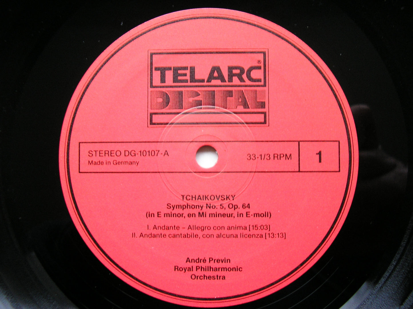 TCHAIKOVSKY: SYMPHONY No. 5   PREVIN / ROYAL PHILHARMONIC   DG 10107