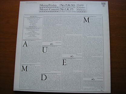 MOZART: PIANO CONCERTOS Nos. 5 & 25    MURRAY PERAHIA / ENGLISH CHAMBER ORCHESTRA    D37267