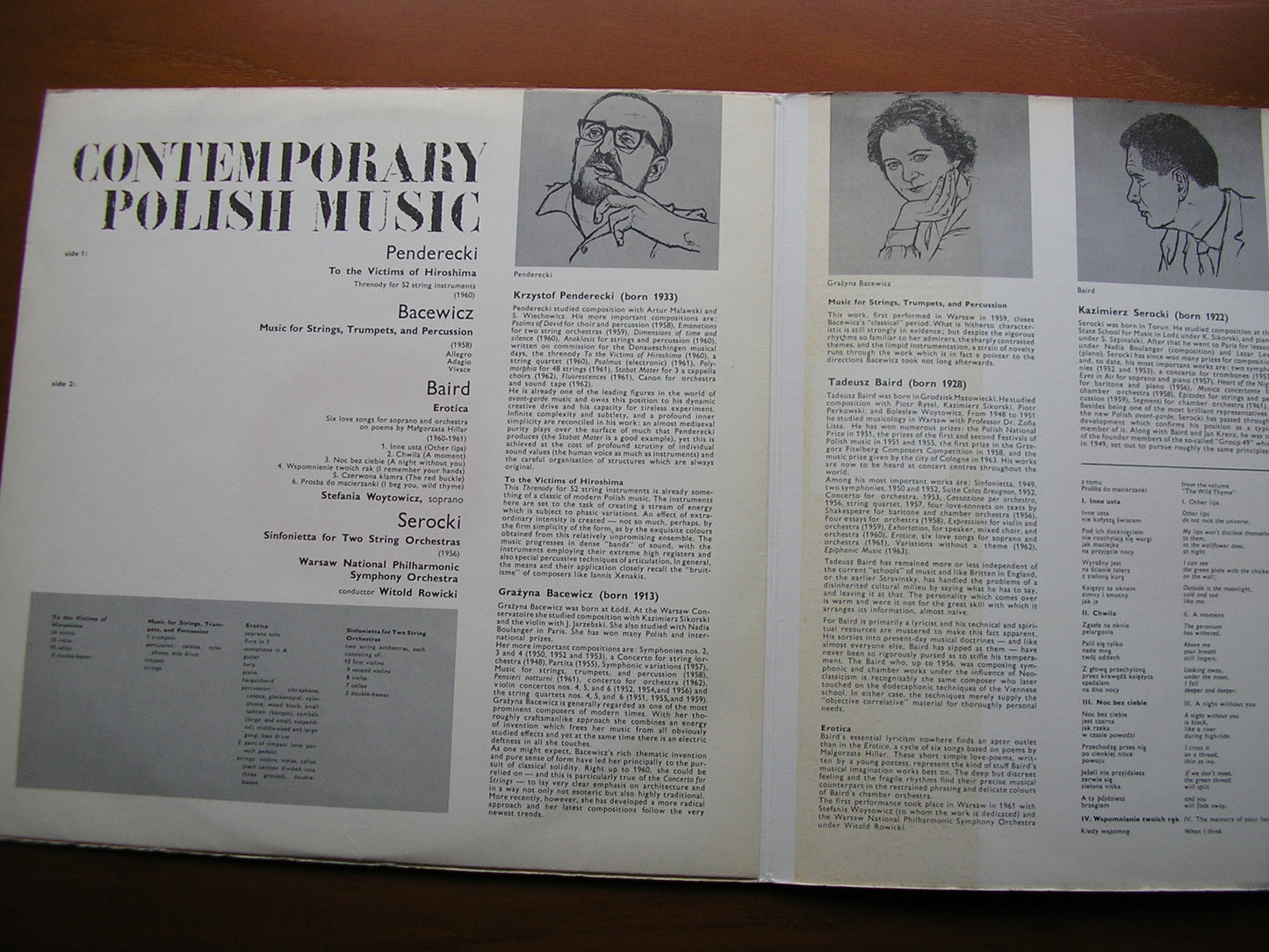 BACEWICZ / BAIRD / PENDERECKI / SEROCKI: CONTEMPORARY POLISH MUSIC   WOYTOWICZ / WARSAW SYMPHONY / ROWICKI    835 261