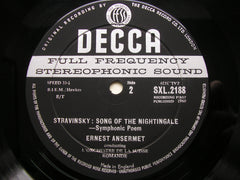 STRAVINSKY: PULCINELLA Suite / SONG OF THE NIGHTINGALE     ANSERMET / SUISSE ROMANDE    SXL 2188