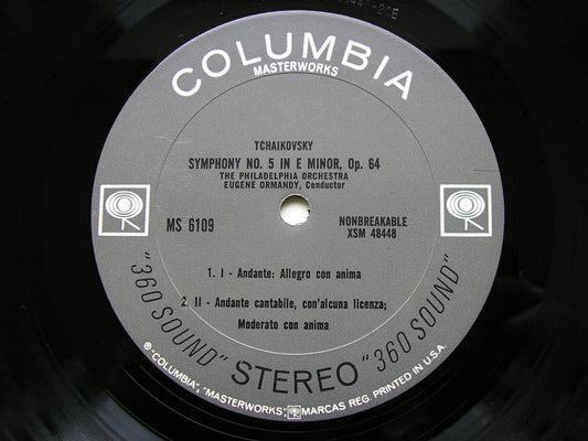 TCHAIKOVSKY: SYMPHONY No. 5    ORMANDY / PHILADELPHIA ORCHESTRA   MS 6109