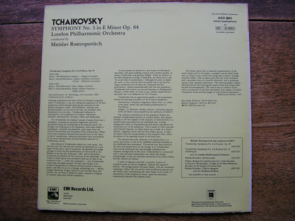 TCHAIKOVSKY: SYMPHONY No. 5  ROSTROPOVITCH / LONDON PHILHARMONIC  ASD 3641