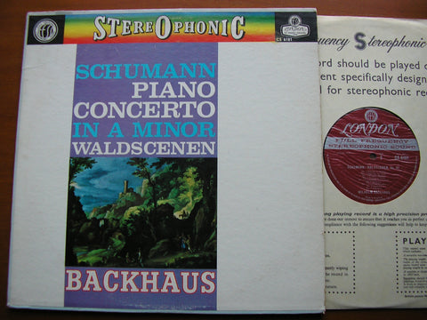 SCHUMANN: PIANO CONCERTO / WALDSCENEN     BACKHAUS / VIENNA PHILHARMONIC / WAND     CS 6181