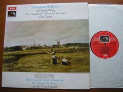 VAUGHAN WILLIAMS: AN OXFORD ELEGY / FLOS CAMPI / FIVE VARIANTS    WILLCOCKS / JACQUES ORCHESTRA / KINGS COLLEGE    ASD 2487