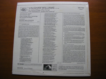 VAUGHAN WILLIAMS: AN OXFORD ELEGY / FLOS CAMPI / FIVE VARIANTS    WILLCOCKS / JACQUES ORCHESTRA / KINGS COLLEGE    ASD 2487