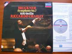 BRUCKNER: SYMPHONY No. 7     CHAILLY / BERLIN RADIO SYMPHONY    414 290