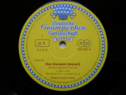 MOZART: DON GIOVANNI   FISCHER-DIESKAU / JURINAC / STADER / SEEFRIED / HAEFLIGER / BERLIN RADIO SYMPHONY ORCHESTRA / FRICSAY  138 050 / 052