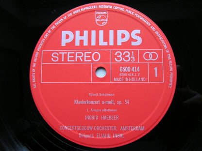 SCHUMANN: PIANO CONCERTO / FRANCK: SYMPHONIC VARIATIONS    HAEBLER / CONCERTGEBOUW ORCHESTRA / INBAL    6500 414