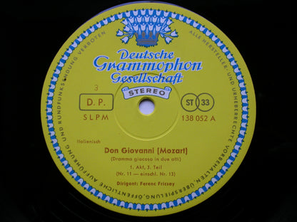MOZART: DON GIOVANNI   FISCHER-DIESKAU / JURINAC / STADER / SEEFRIED / HAEFLIGER / BERLIN RADIO SYMPHONY ORCHESTRA / FRICSAY  138 050 / 052