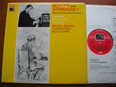 STRAVINSKY: PIANO CONCERTO / CAPRICCIO / MOUVEMENTS   BEROFF / ORCHESTRA de PARIS / OZAWA     ASD 2770