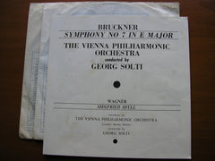 BRUCKNER: SYMPHONY No. 7 / WAGNER: SIEGRIED IDYLL    SOLTI / VIENNA PHILHARMONIC    SET 323/4