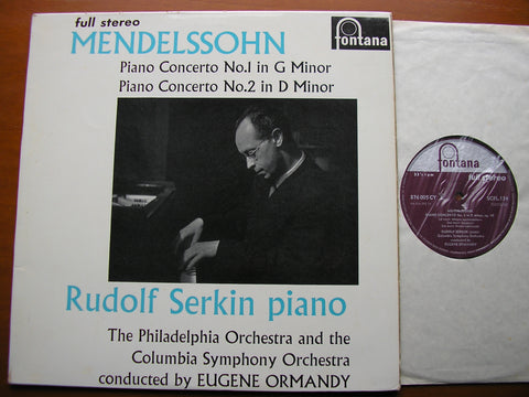 MENDELSSOHN: PIANO CONCERTOS Nos. 1 & 2    SERKIN / PHILADELPHIA ORCHESTRA / ORMANDY    SCFL 134