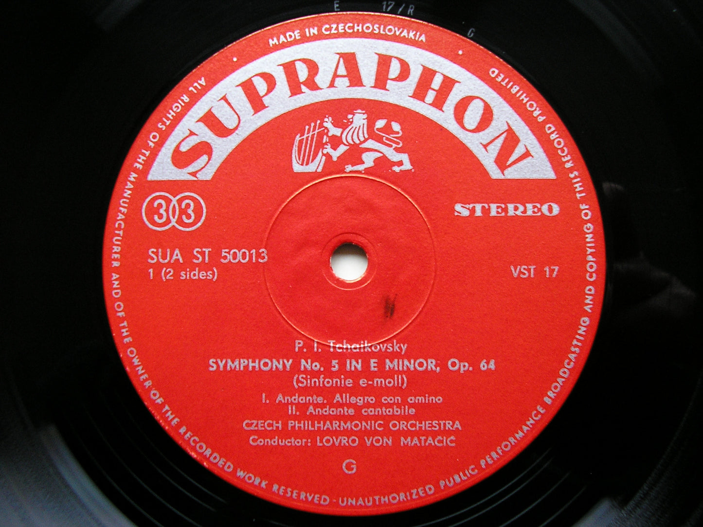 TCHAIKOVSKY: SYMPHONY No. 5   MATACIC / CZECH PHILHARMONIC  SUA ST 50013