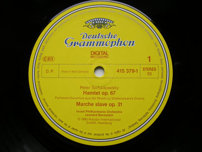 TCHAIKOVSKY:  1812 / HAMLET / CAPRICCIO ITALIEN / MARCHE SLAVE     BERNSTEIN / ISRAEL PHILHARMONIC   415 379