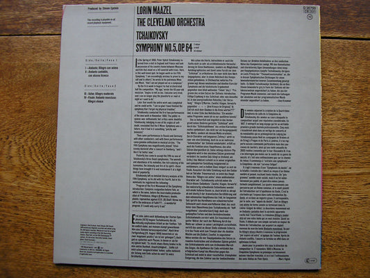 TCHAIKOVSKY: SYMPHONY No. 5  MAAZEL / CLEVELAND ORCHESTRA   D36700